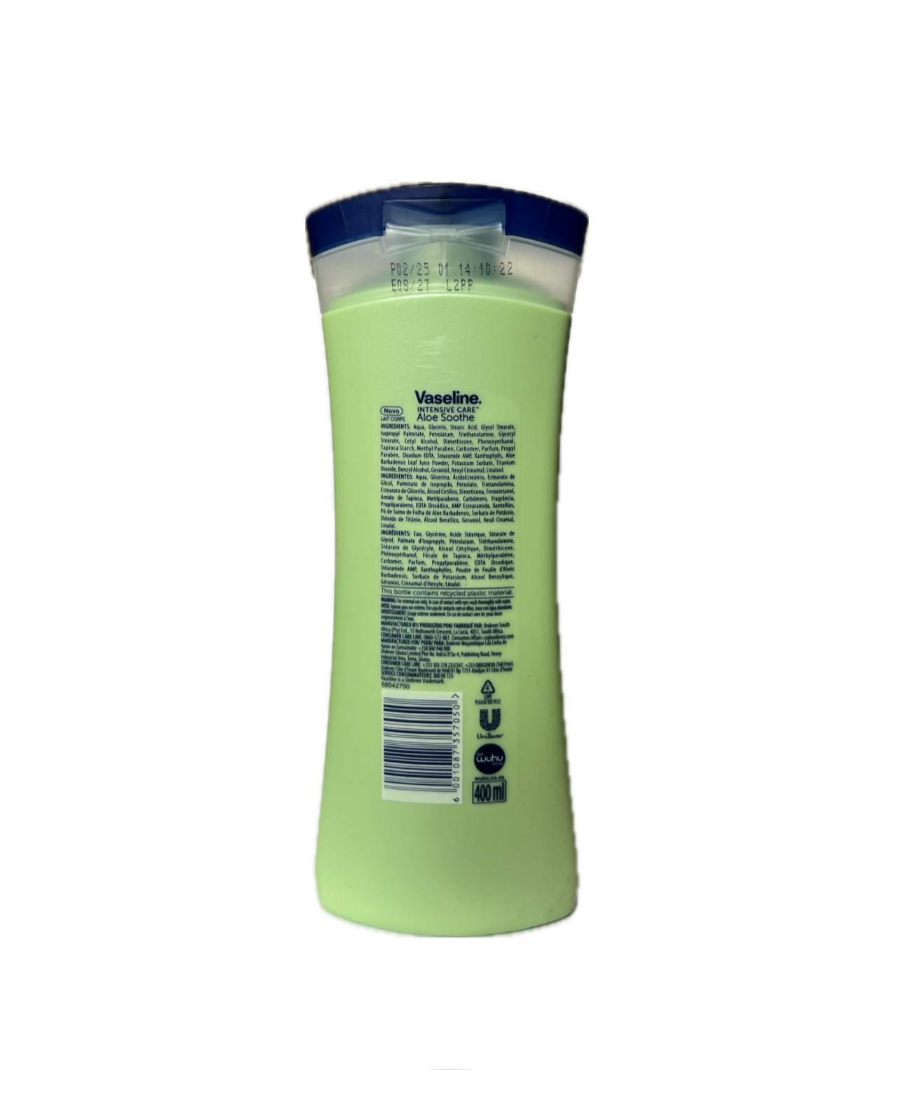 لوسیون بدن وازلین مدل Aloe Sooth | حجم 400 میلی لیتر