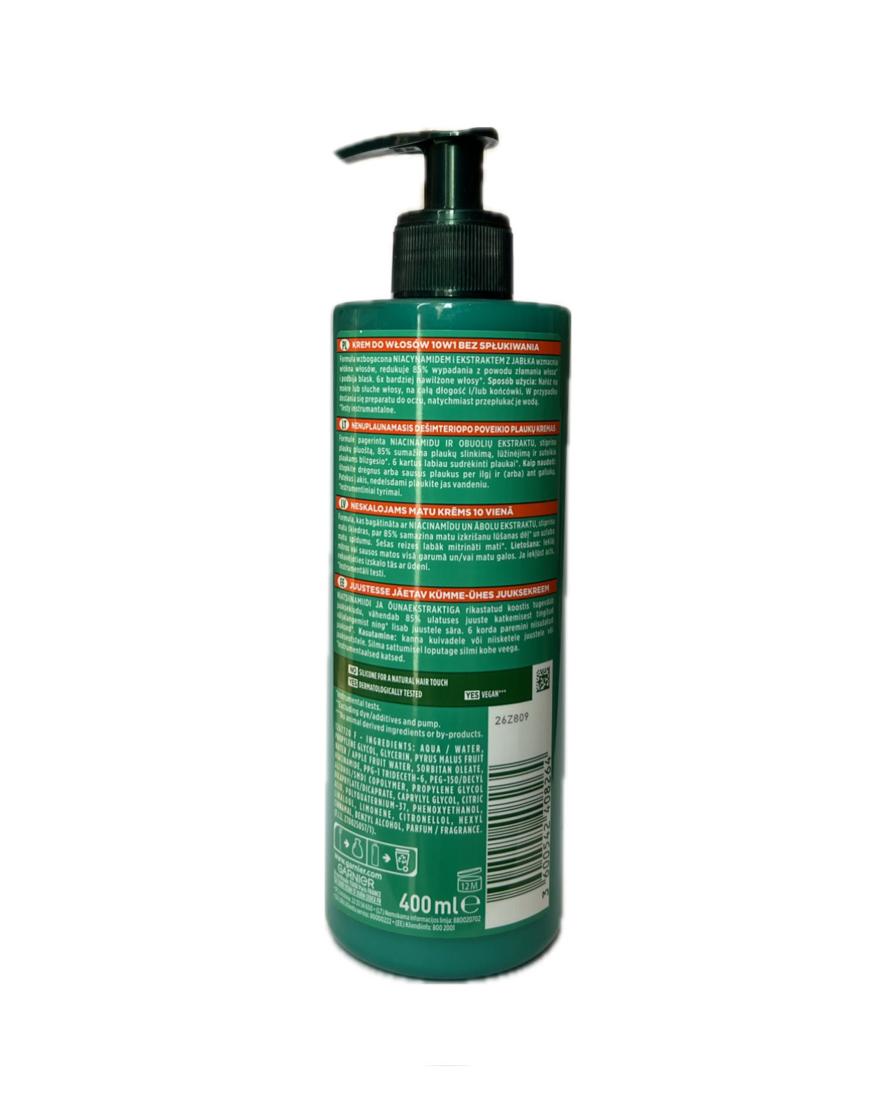 کرم مو آبرسان آلوئه ورا گارنیر Garnier Hydra Bomb Aloe Vera Air Dry Cream